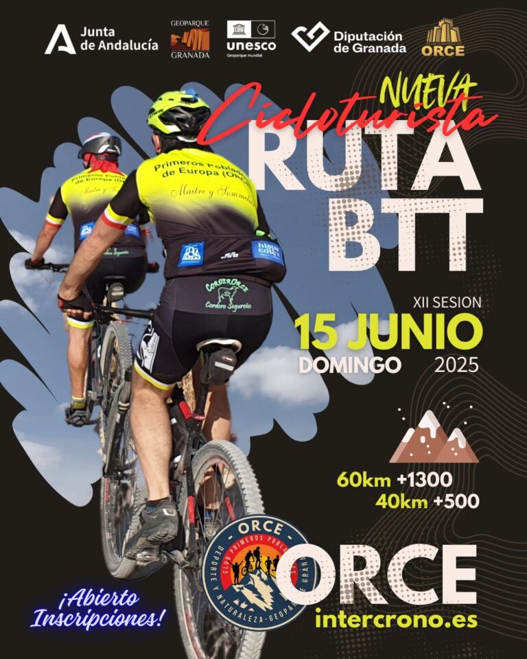 INTERCRONO: XII RUTA CICLOTURISTA PRIMEROS POBLADORES – ORCE (15.06.2025)